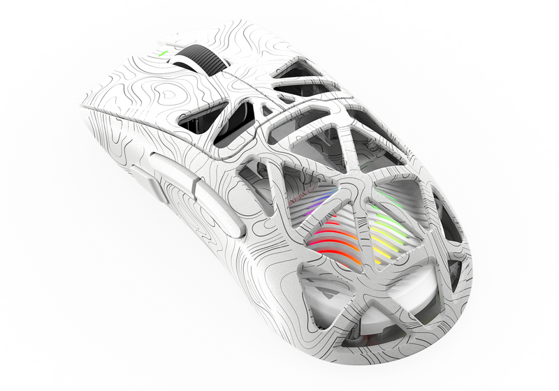 Bezprzewodowa Mysz Gamingowa Triadyn Play IAPETUS Podświetlenie LED HUANO Biała