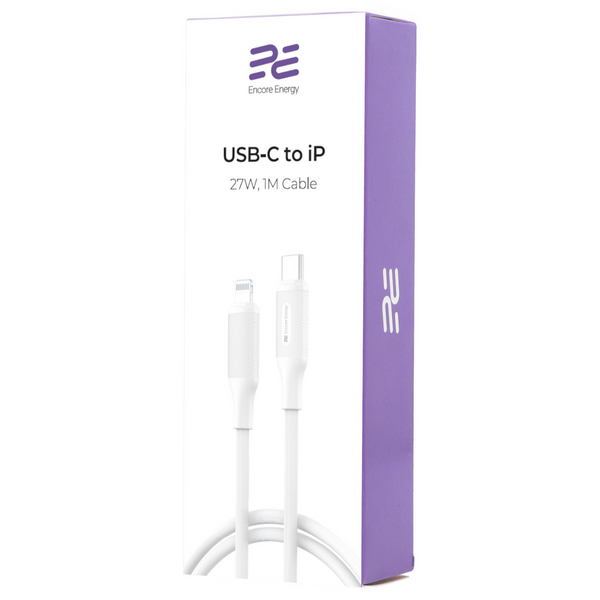 Kabel Encore Energy USB-C / Lightning przewód PD 100cm biały MD-27CL1W