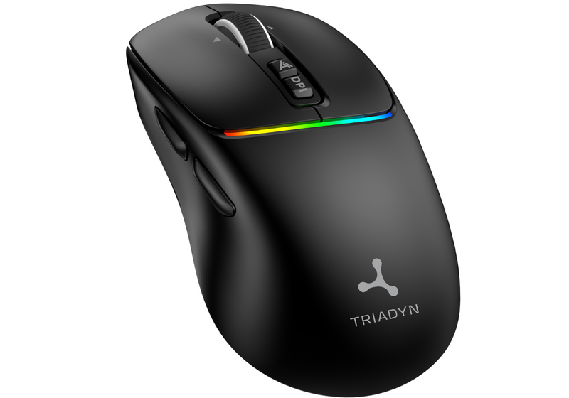 Bezprzewodowa Mysz Biurowa Triadyn ENCELADUS RGB  PA3207