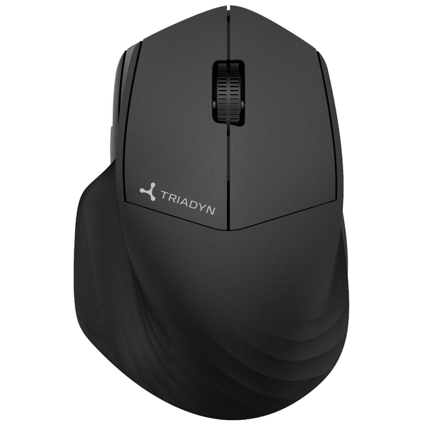 Bezprzewodowa Mysz Biurowa Triadyn GREIP Czarna