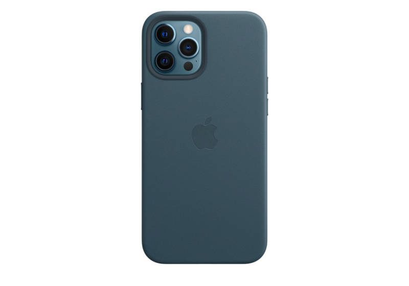 Oryginalne Skórzane Etui do Apple iPhone 12 Pro Max Baltic Blue