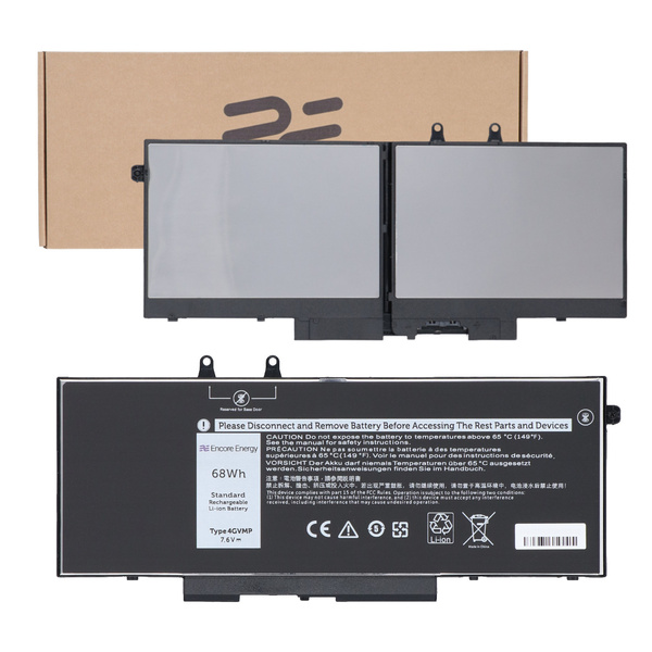 Nowa Bateria Encore Energy do Dell Latitude 5400 5410 5500 5510 68Wh 7.6V 8940mAh 4GVMP