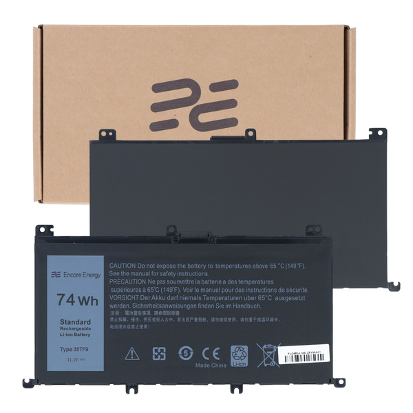 Nowa Bateria Encore Energy do Dell Inspiron 15 5576 5577 7559 7567 7566 74Wh 11.1V 6600mAh 357F9