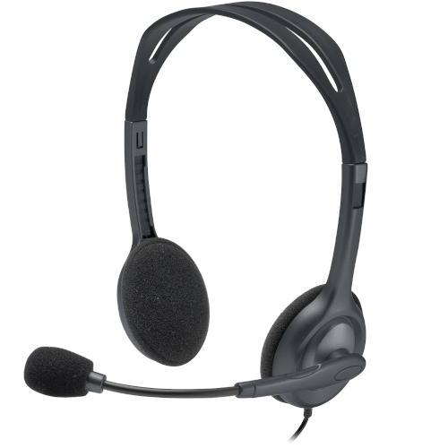 Słuchawki Logitech H111 z Mikrofonem Stereo Szare