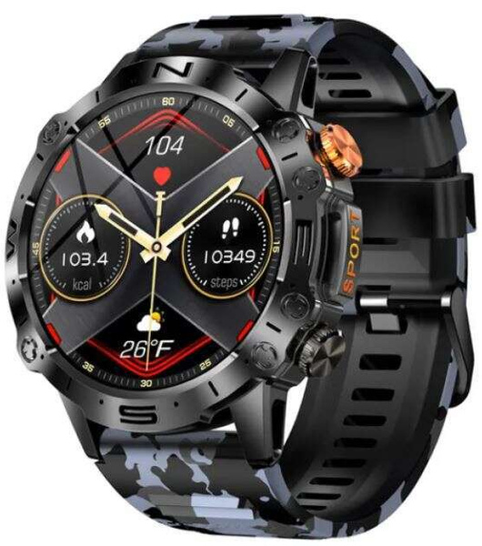 Nowy Smartwatch GlacierX Tactical Black Camo GX-TC59