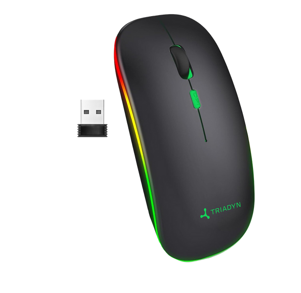 Nowa Bezprzewodowa Mysz Biurowa Triadyn Callisto Bluetooth RGB Slim