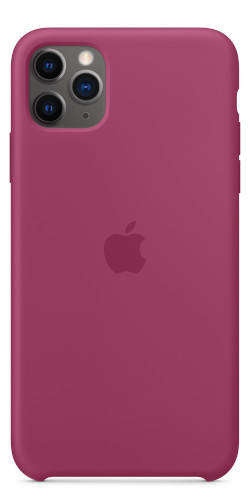 Oryginalne Silikonowe Etui do APPLE IPHONE 11 PRO MAX Pomegranate